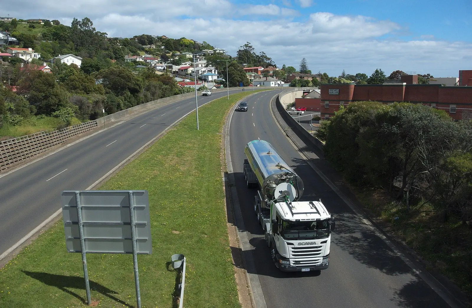 Freight on the Bass Highway at Burnie